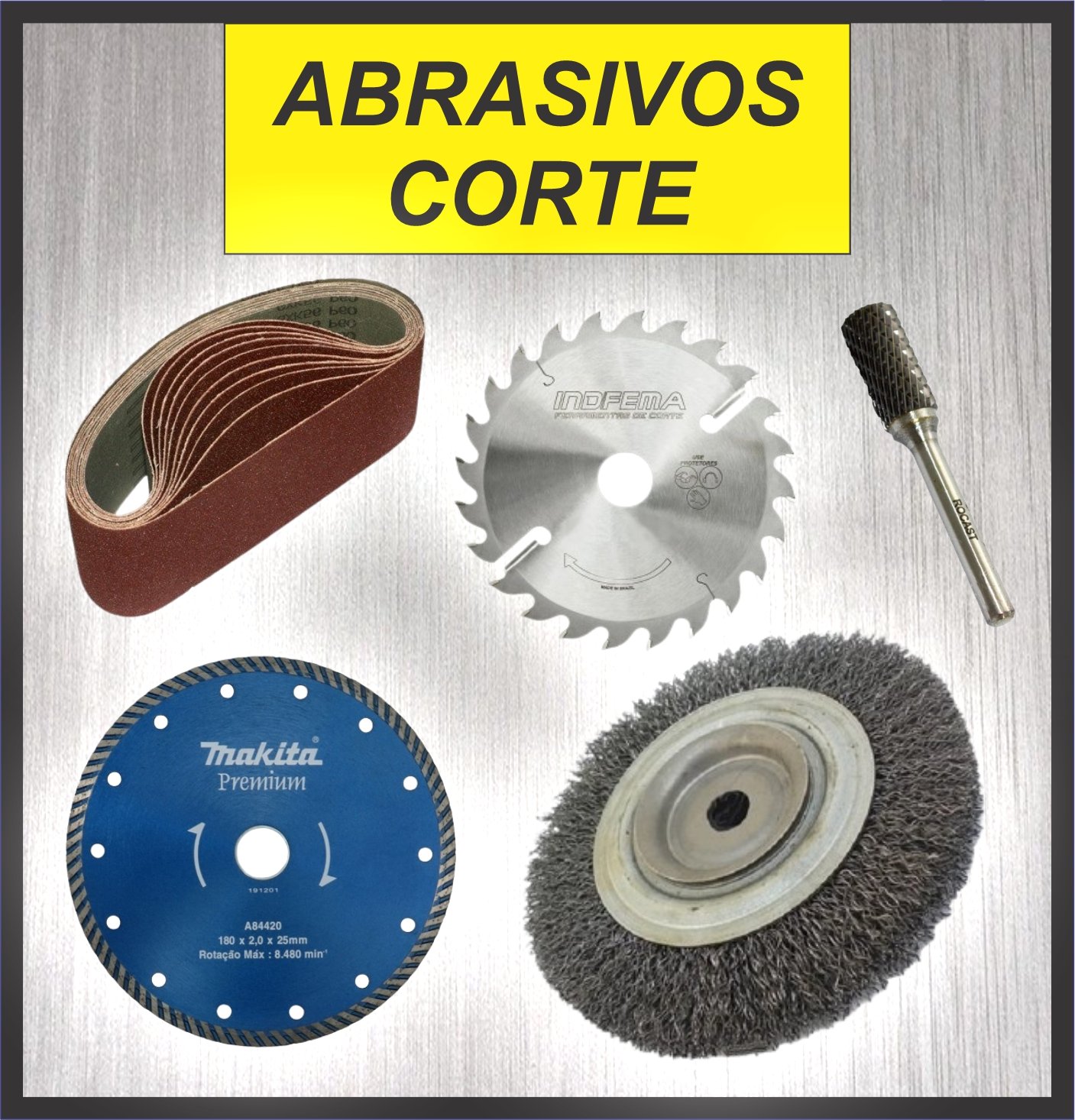 banner roll link abarsivos corte